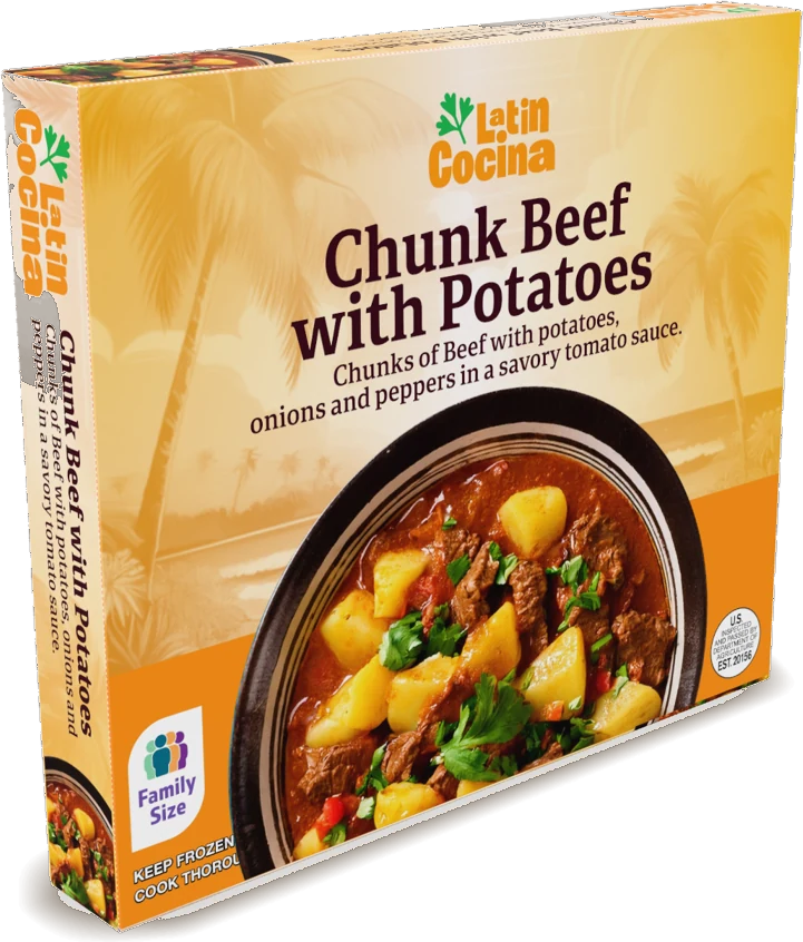 Latin Cocina Chunk Beef with Potatoes package